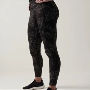 Athleta Black Patterned Leggings